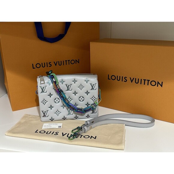 NIB Louis Vuitton Coussin BB Sky Gray M23617 💯% Authentic - Picture 1 of 16